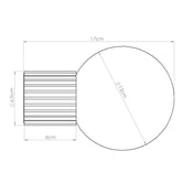 Applique murale globe opalin noir IP44 blanc chaud 3000K — vue 13