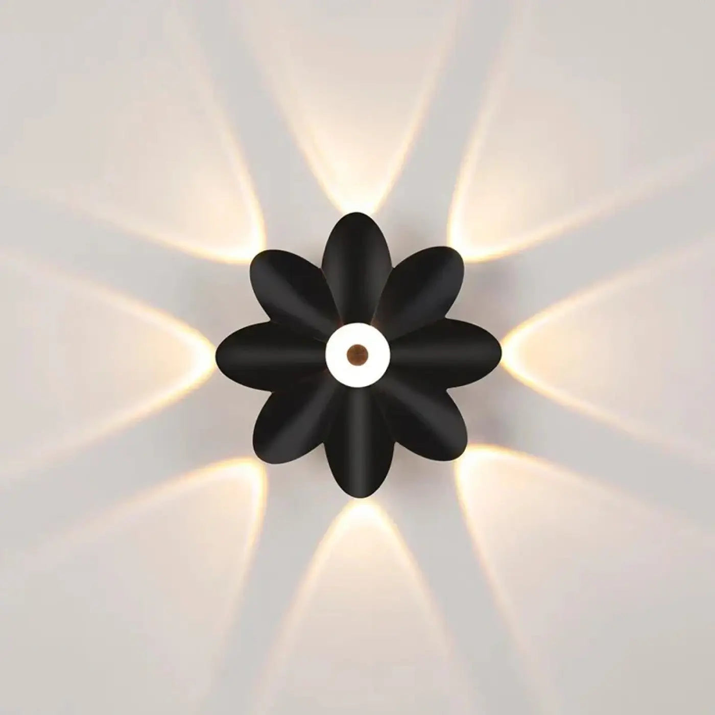 Applique murale LED 4 lumières en aluminium et verre noir — vue 13