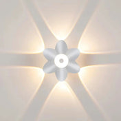 Applique murale LED 4 lumières en aluminium et verre noir — vue 6