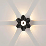 Applique murale LED 4 lumières en aluminium et verre noir — vue 9