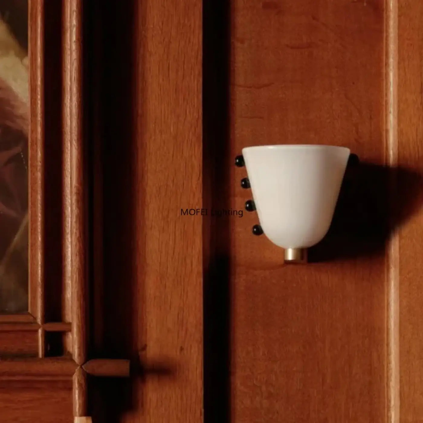 Applique murale LED abat-jour en verre coloré scandinave — vue 12
