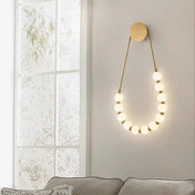 Applique murale LED acrylique noir et doré linéaire — vue 6