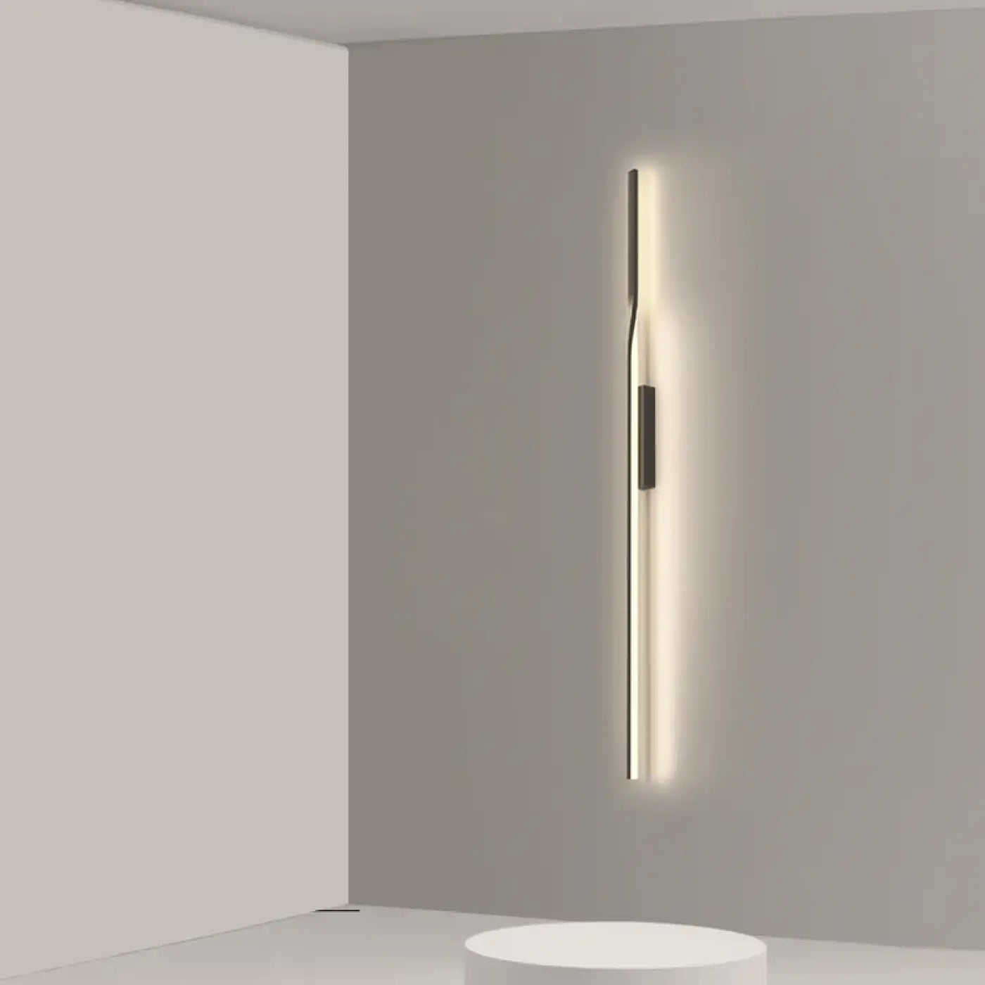Applique murale LED aluminium noir verticale réglable — vue 2