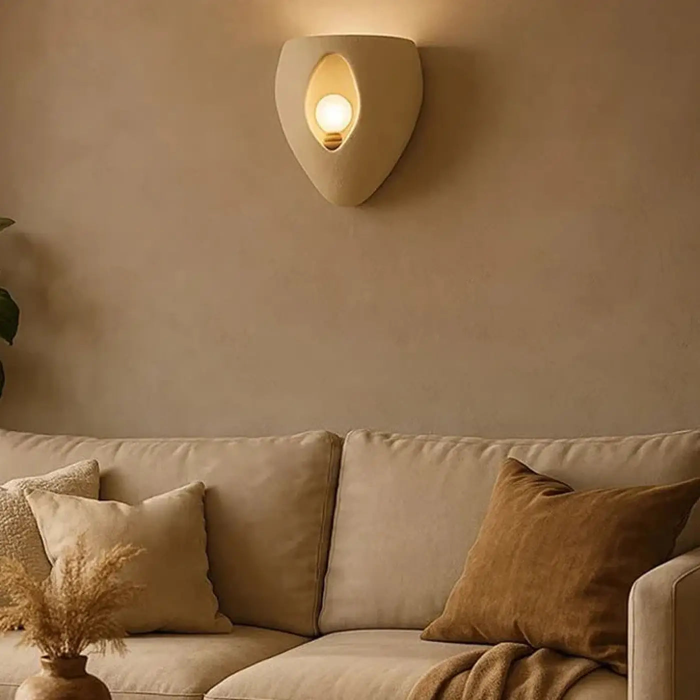 Applique murale LED beige au design moderne en cinq tailles — vue 11