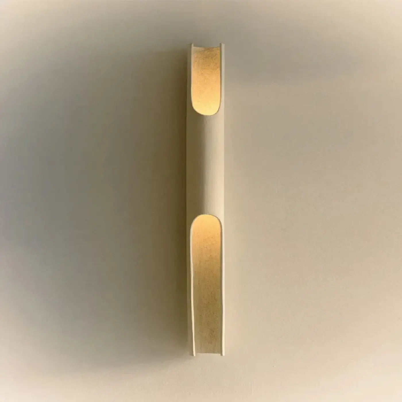Applique murale LED beige en aluminium et verre — vue 5