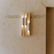 Applique murale LED beige en aluminium et verre — vue 8