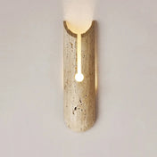 Applique murale LED beige en pierre à éclairage indirect — vue 1