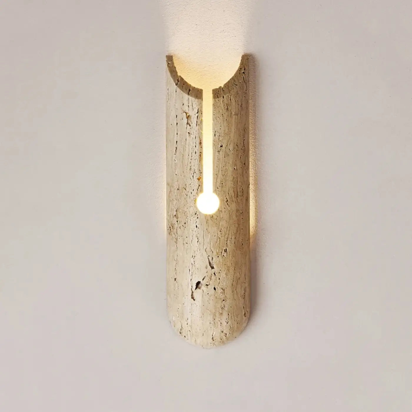 Applique murale LED beige en pierre à éclairage indirect — vue 4