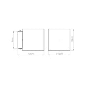 Applique murale LED béton beige cylindrique scandinave — vue 11