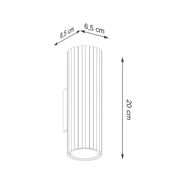 Applique murale LED blanche aluminium double faisceau — vue 10