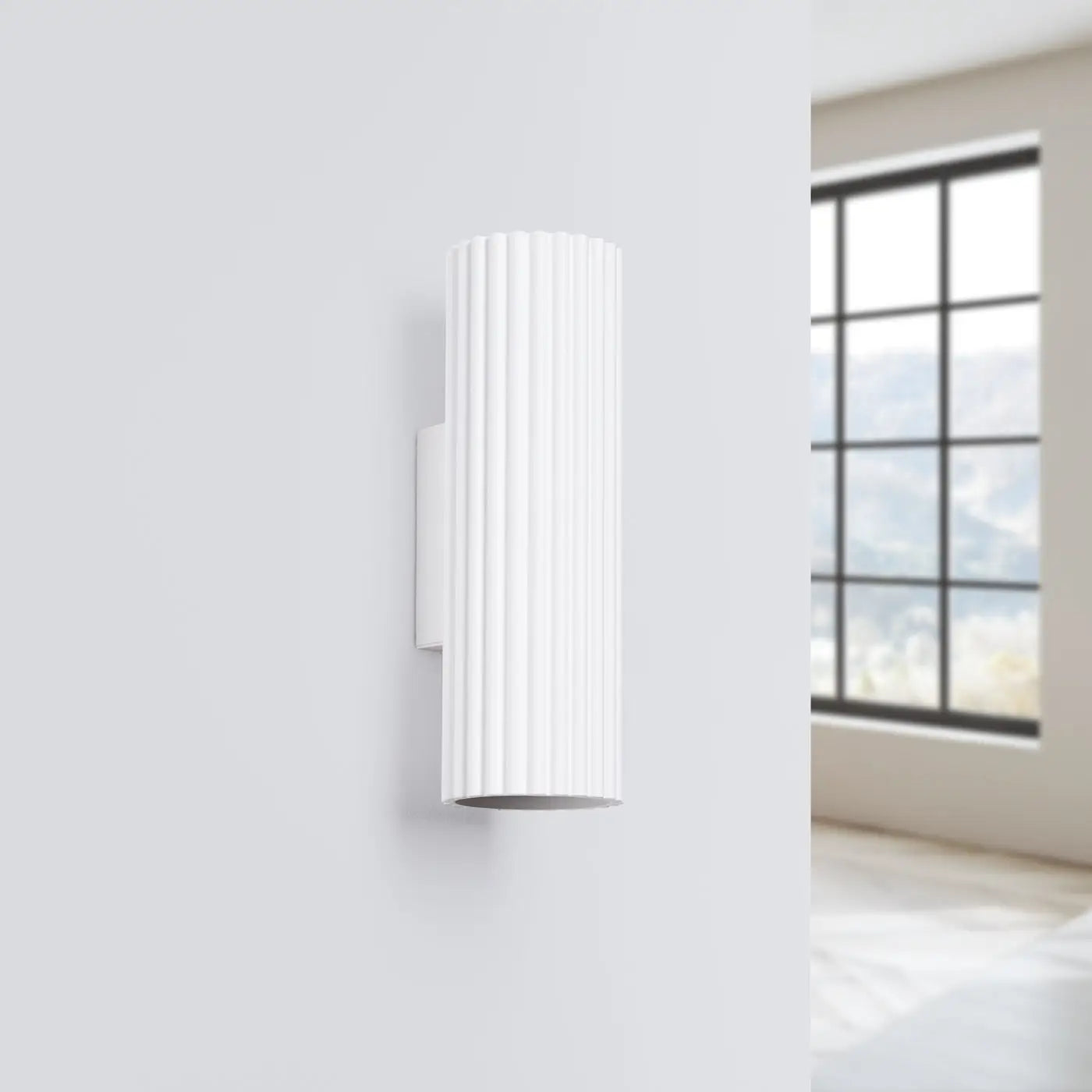 Applique murale LED blanche aluminium double faisceau — vue 2