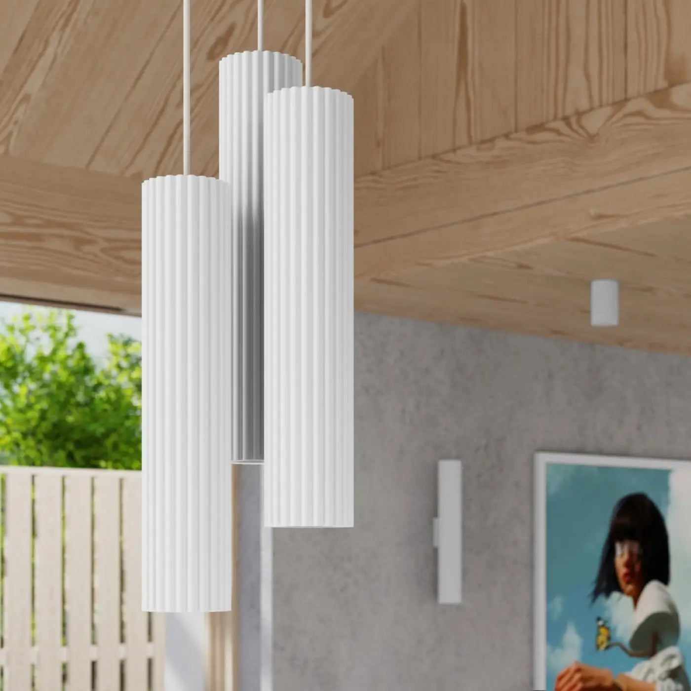 Applique murale LED blanche aluminium double faisceau — vue 9