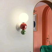 Applique murale LED blanche cylindrique pour couloir — vue 9