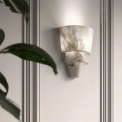Applique murale LED blanche en marbre sculptural moderne — vue 8
