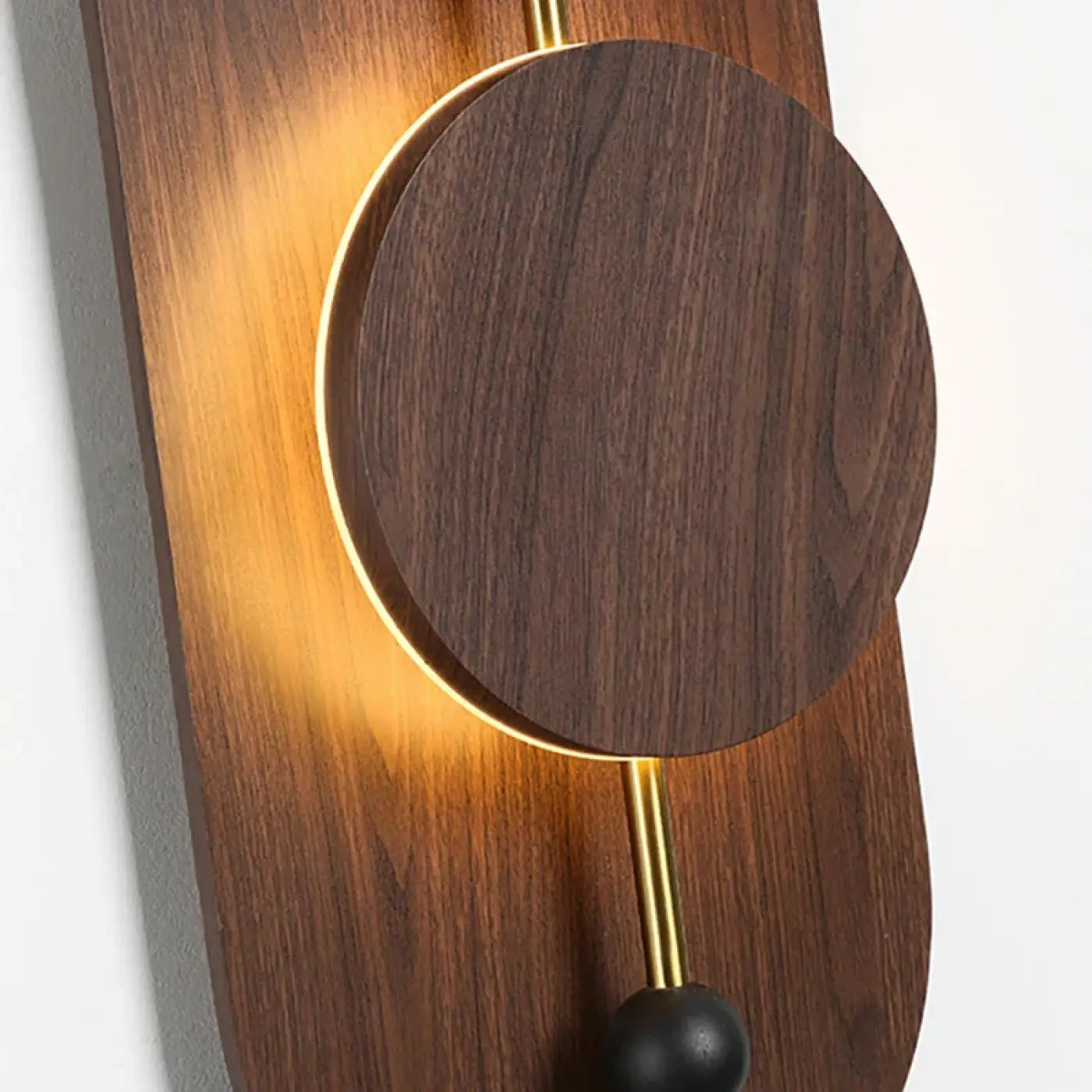Applique murale LED bois et métal noir à intensité réglable — vue 4