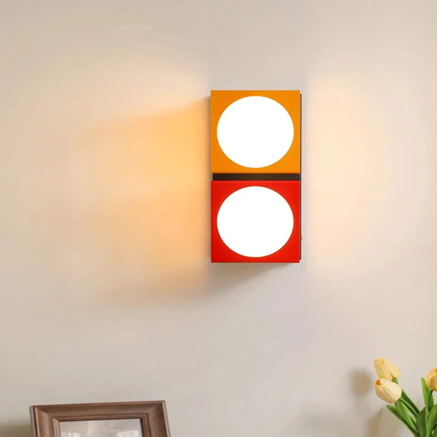 Applique murale LED colorée en acrylique dimmable IP65 — vue 1
