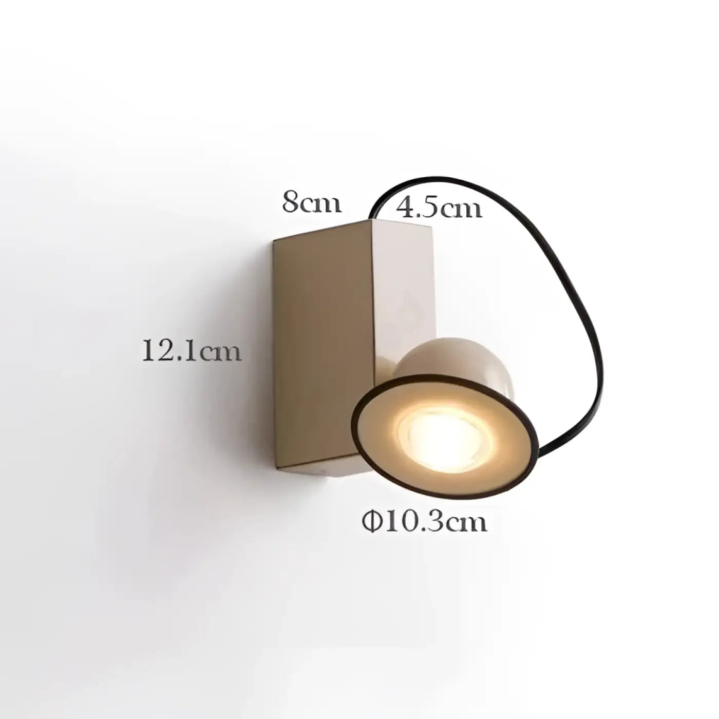 Applique murale LED compacte 5W en métal coloré — vue 1