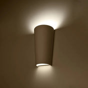 Applique murale LED conique en céramique et verre blanche — vue 1