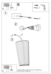 Applique murale LED conique en céramique et verre blanche — vue 8