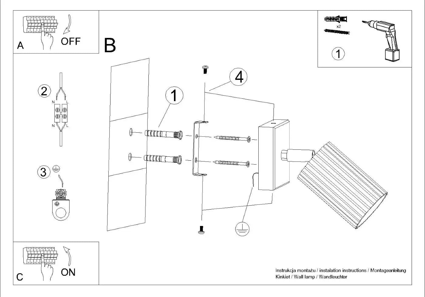 Applique murale LED cylindrique aluminium rouge ocre — vue 11