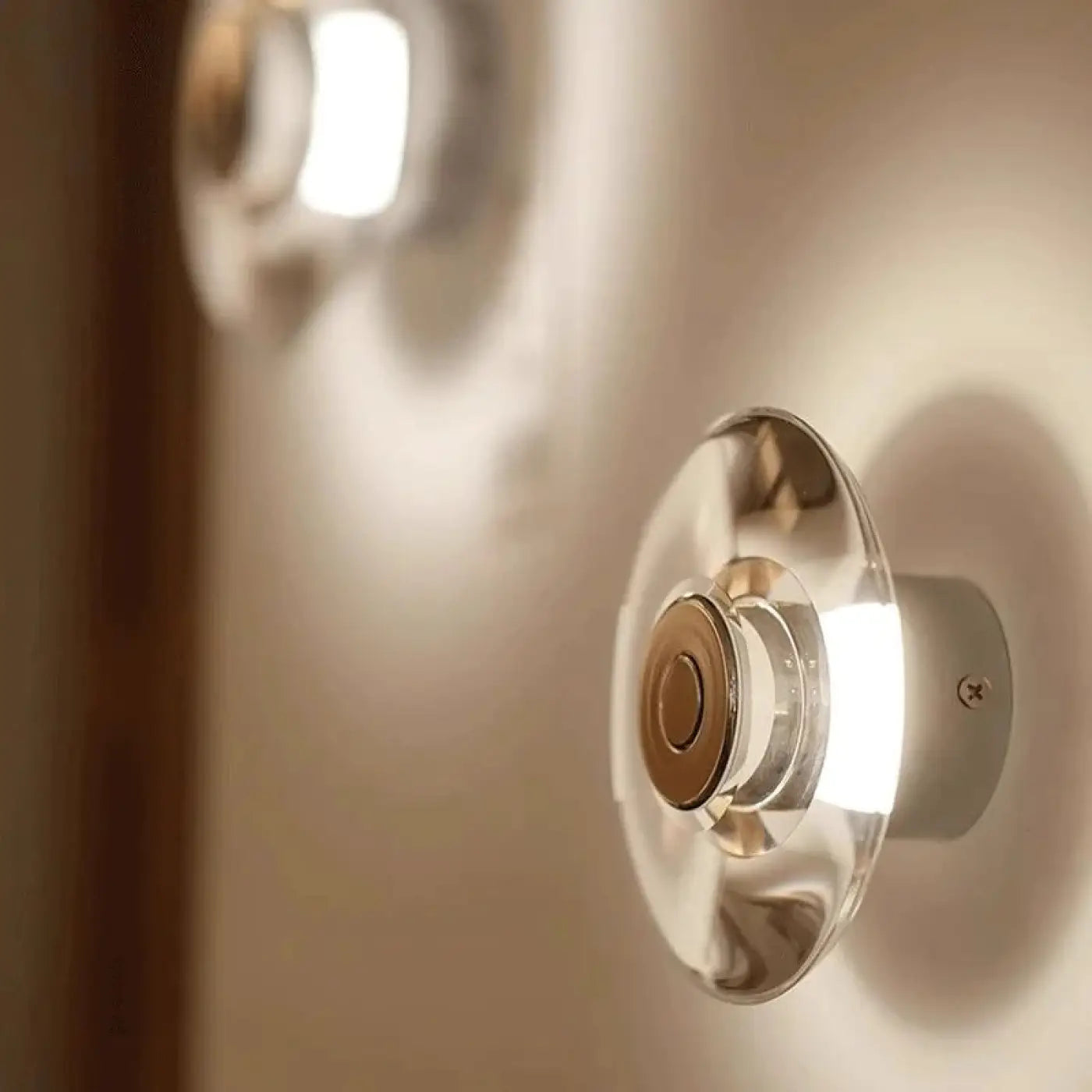 Applique murale LED cylindrique en acier gris minimaliste — vue 2