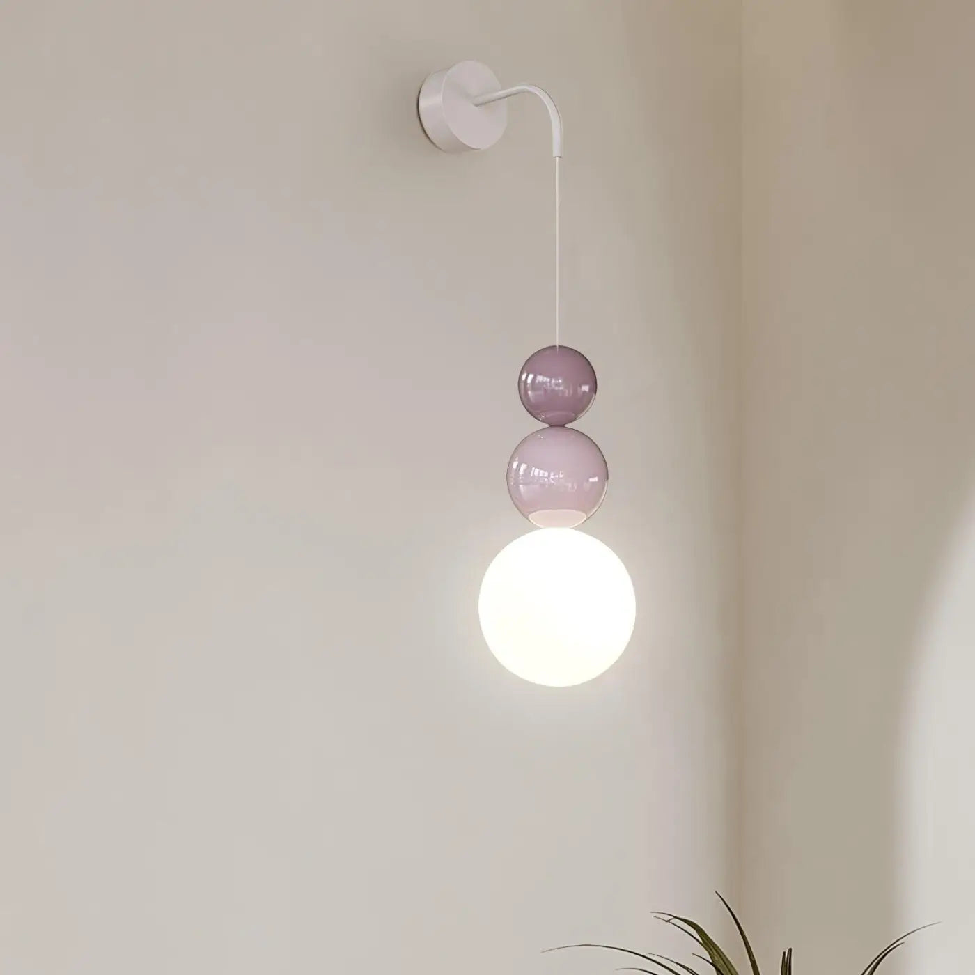 Applique murale LED design en verre et aluminium réglable — vue 1