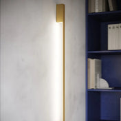 Applique murale LED dorée aluminium verticale — vue 3
