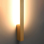 Applique murale LED dorée aluminium verticale — vue 4