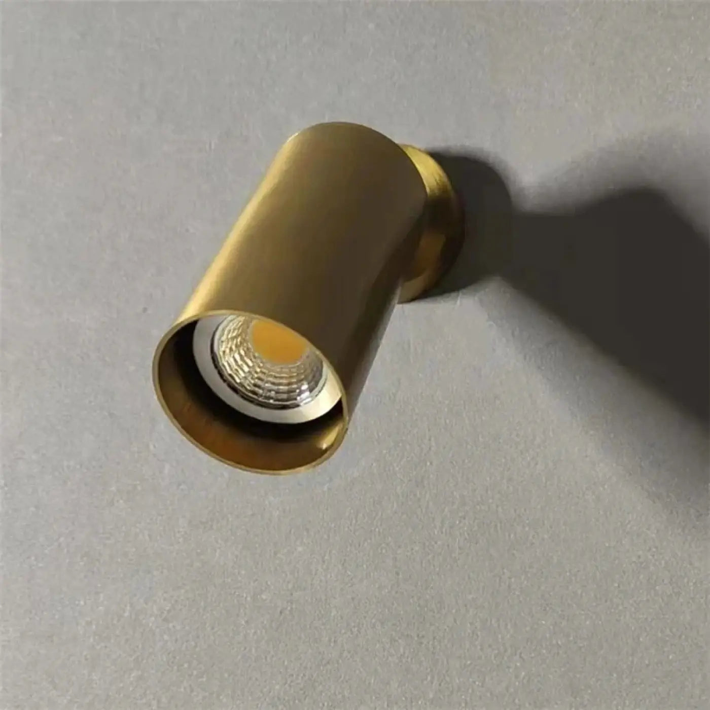 Applique murale LED dorée cylindrique compacte E27 — vue 5