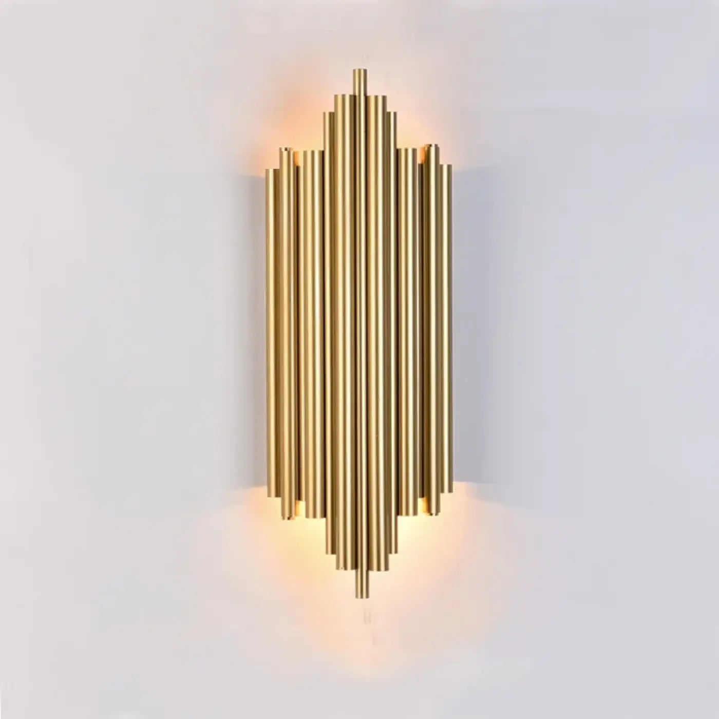 Applique murale LED dorée en métal style art déco — vue 5