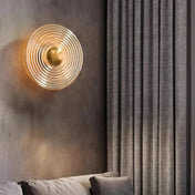 Applique murale LED dorée en verre intensité réglable — vue 10