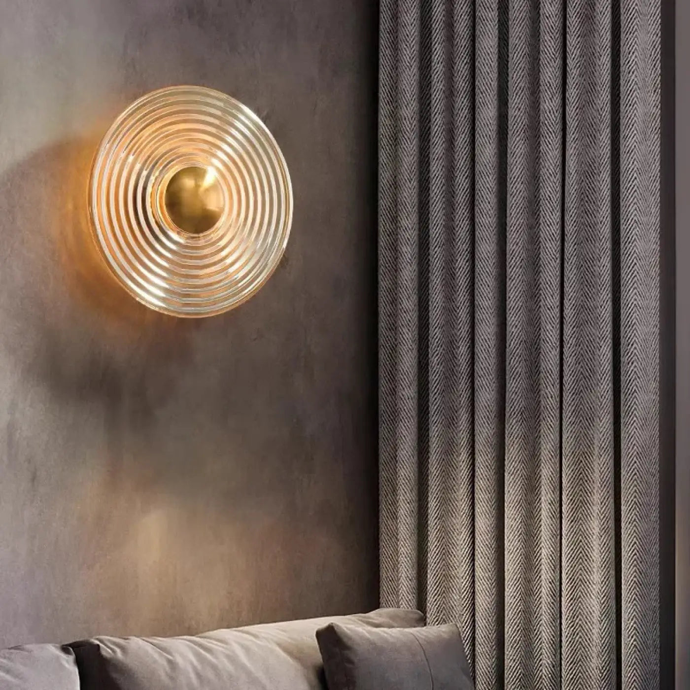 Applique murale LED dorée en verre intensité réglable — vue 11