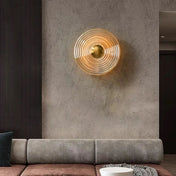 Applique murale LED dorée en verre intensité réglable — vue 5