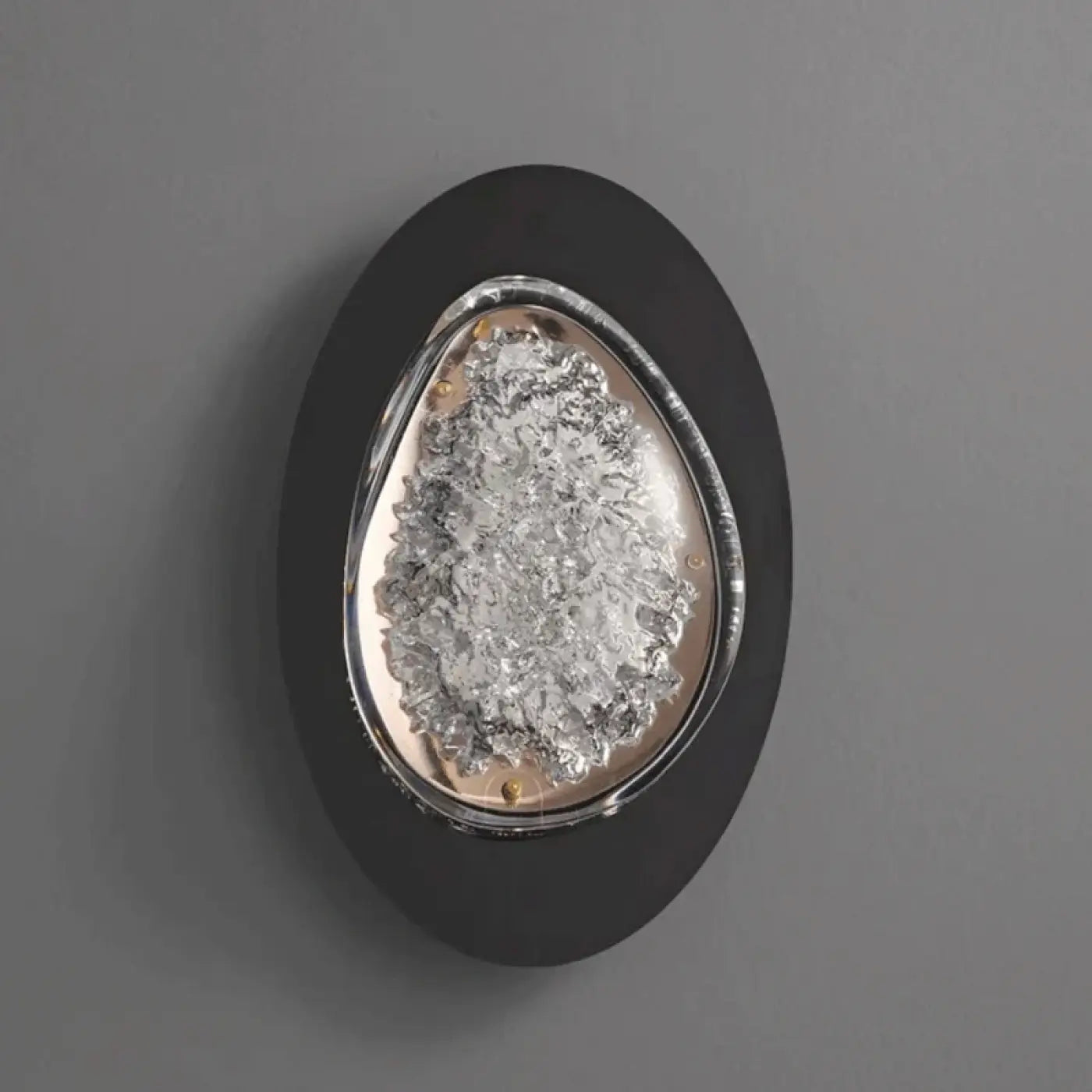 Applique murale LED dorée et noire en métal et résine — vue 1