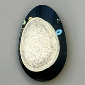 Applique murale LED dorée et noire en métal et résine — vue 11