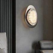 Applique murale LED dorée et noire en métal et résine — vue 5