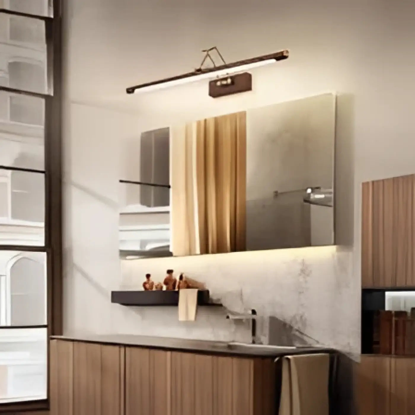 Applique murale LED dorée scandinave grand diamètre — vue 2