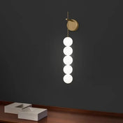 Applique murale LED dorée tube vertical en métal — vue 5