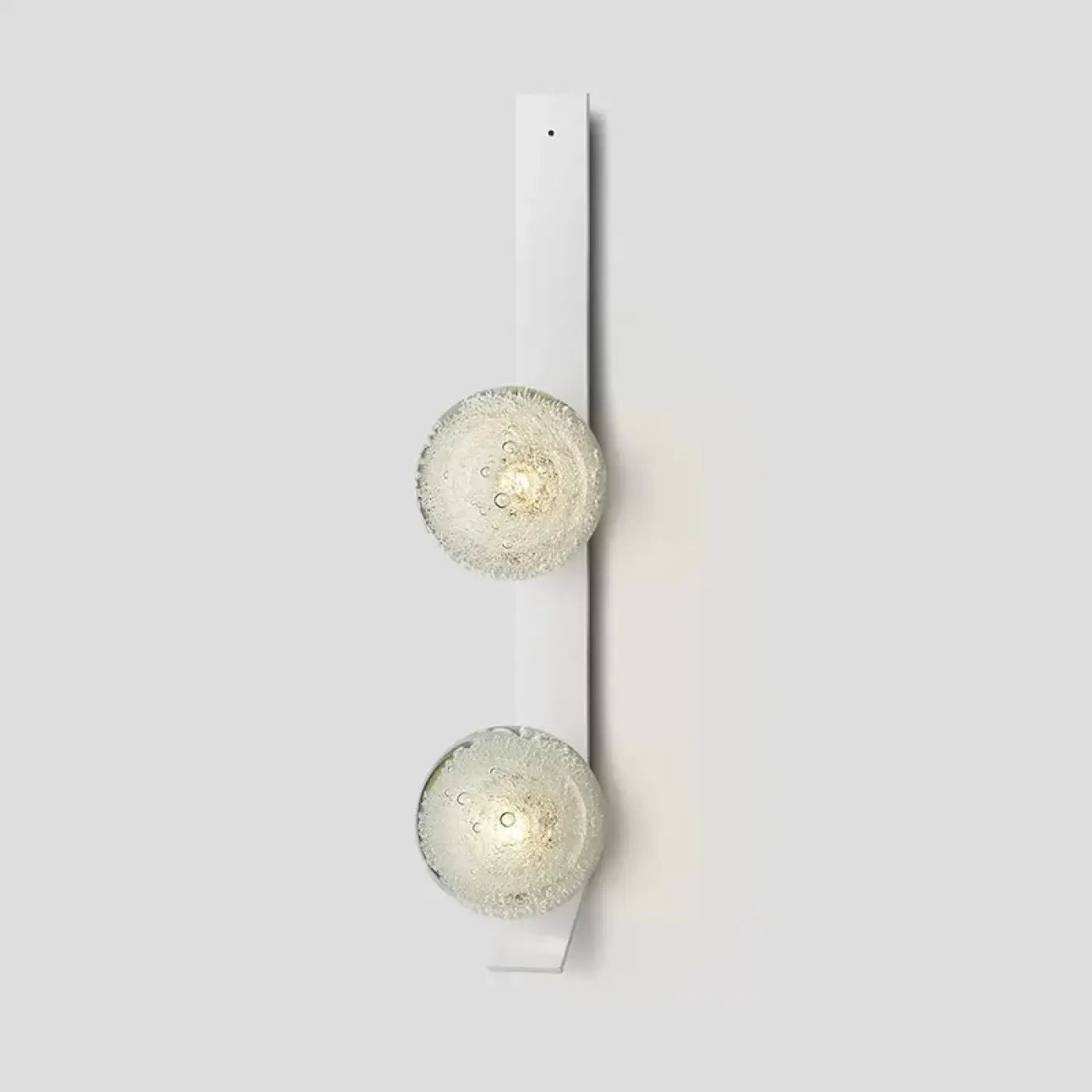 Applique murale LED dorée verticale à 3 lumières en verre — vue 15