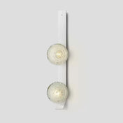 Applique murale LED dorée verticale à 3 lumières en verre — vue 16