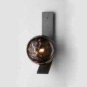 Applique murale LED dorée verticale à 3 lumières en verre — vue 2