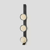 Applique murale LED dorée verticale à 3 lumières en verre — vue 5