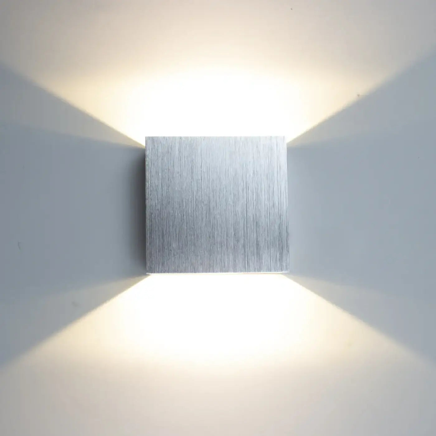 Applique murale LED double en aluminium noir et doré — vue 5