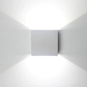 Applique murale LED double en aluminium noir et doré — vue 8