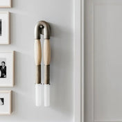 Applique murale LED double tube métal et tissu doré noir — vue 11