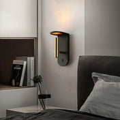 Applique murale LED effet flamme noire et blanche — vue 5