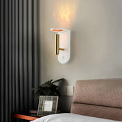 Applique murale LED effet flamme noire et blanche — vue 6