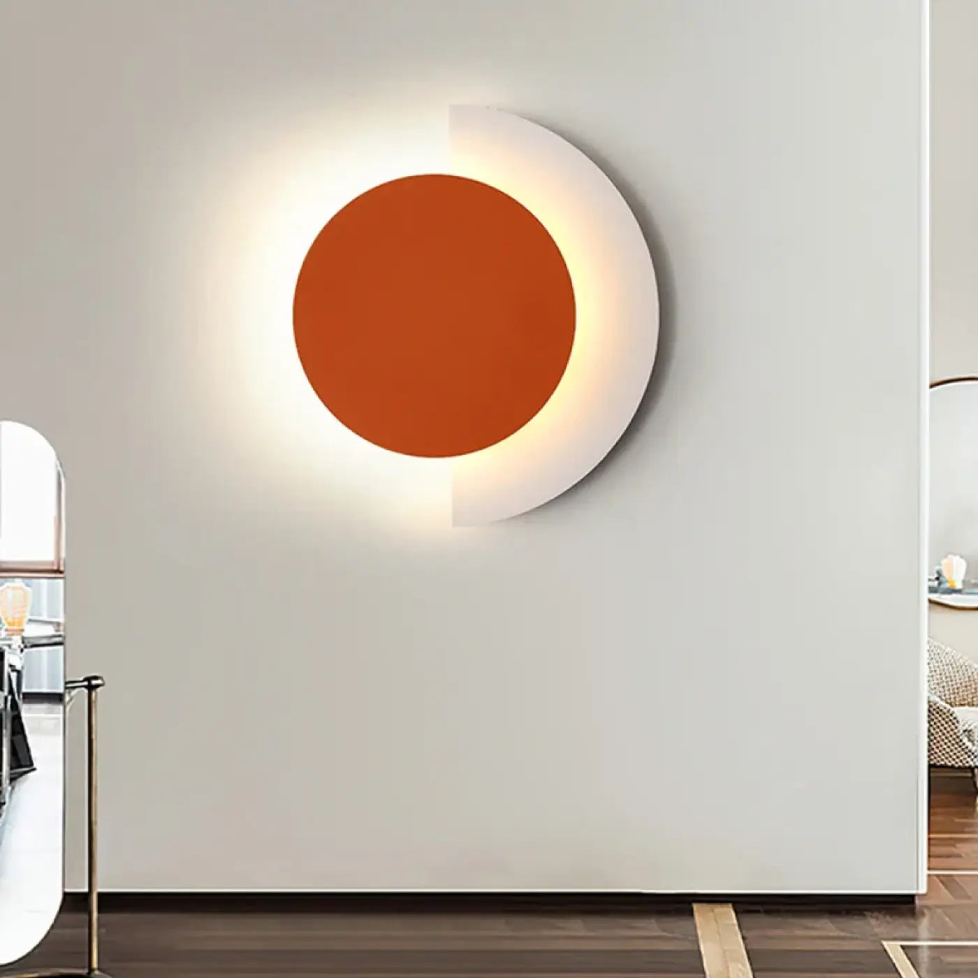 Applique murale LED en acrylique orange, vert ou noir — vue 2