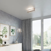 Applique murale LED en bois naturel et verre scandinave — vue 5