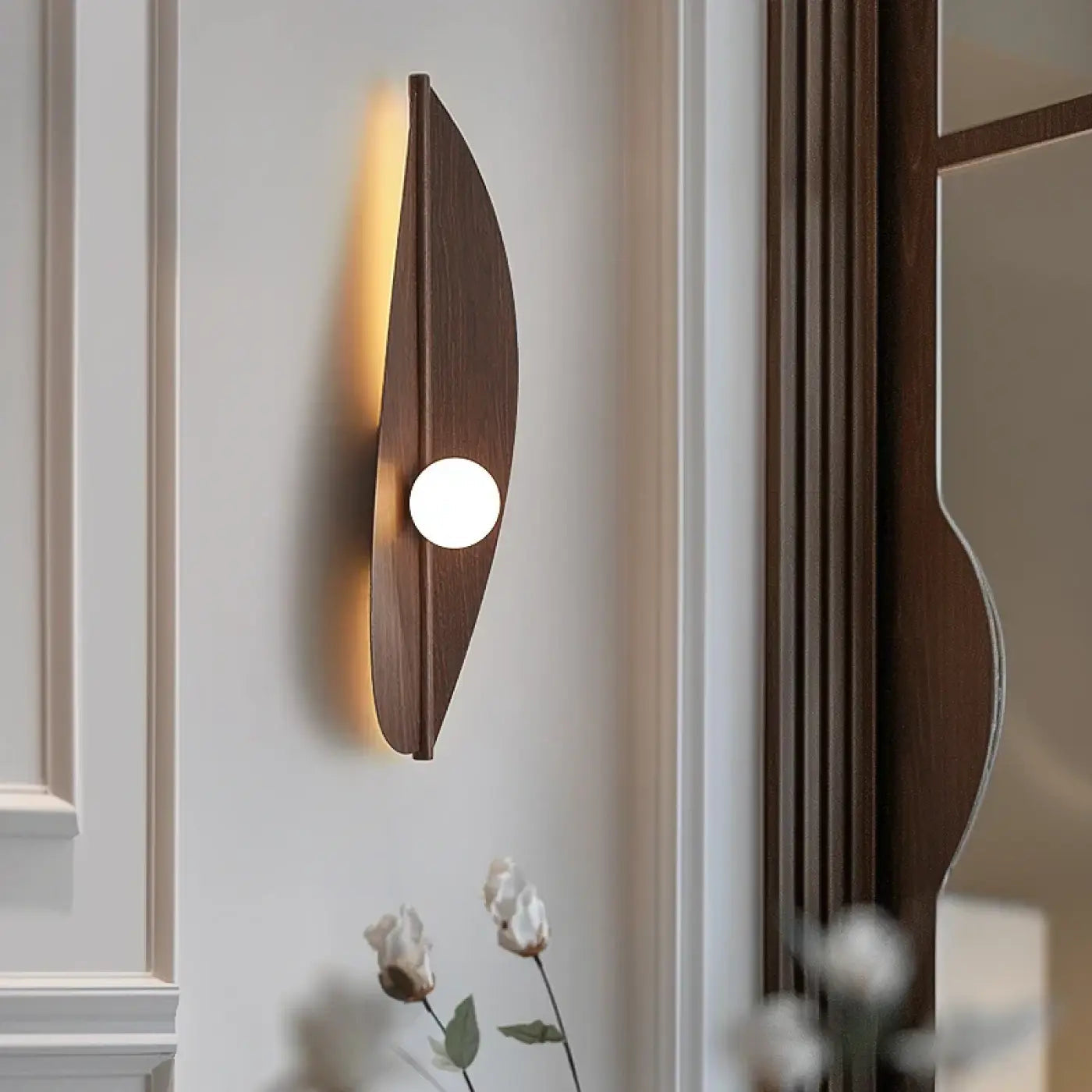 Applique murale LED en métal doré et acrylique 3 hauteurs — vue 1